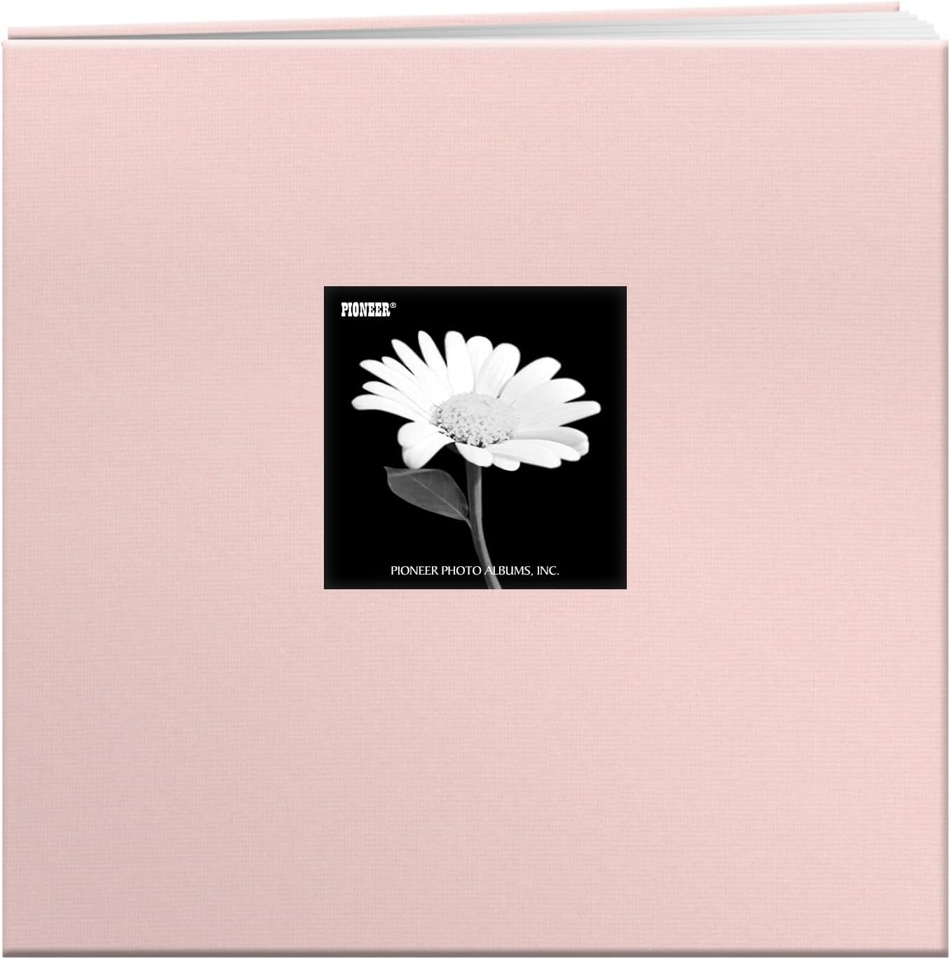 Pioneer Photo Albums 12"x12" Fabric Frame Post Bound Scrapbook, Blush Pink