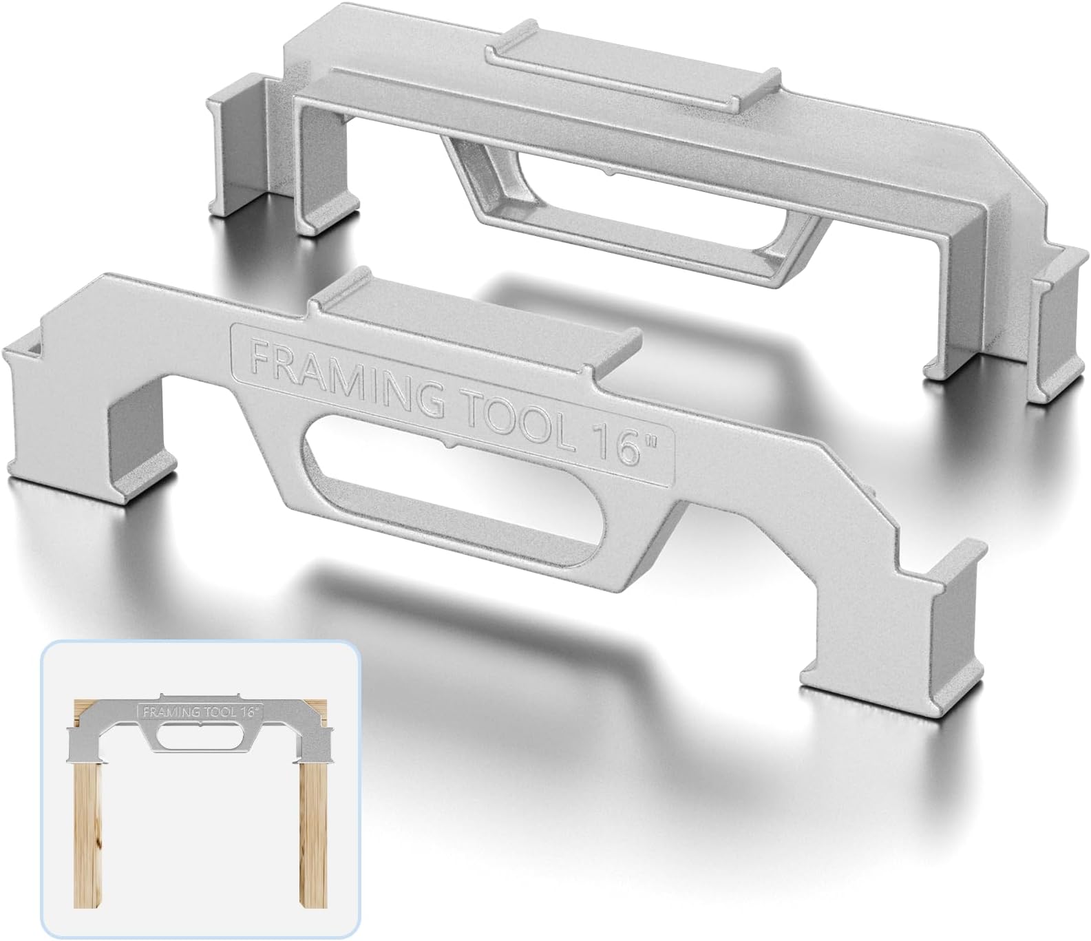 1 Pack 16 inch Framing Tools Stud Master Framing Spacing Tool, 100% Aluminum Stud Layout Tool, Precision Wall Stud Framing Measurement, Jig Tool for Framing Wall, Roofs, Floors or Ladders