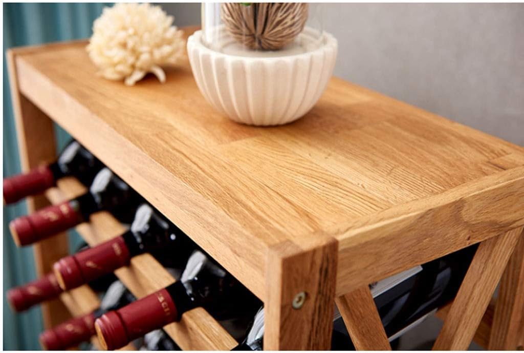 Wine Racks,Solid Wood Wine Display Stand Wine Bottle Holder Organizer for Bar Wine Cellar Basement Home Kitchen Free Standing Bottle Rack Wine Holder/Eight Floors (Eight Floors)