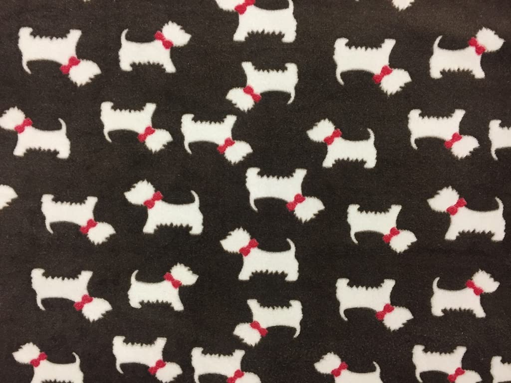 CRS Fur Fabrics Double Sided Super Soft Cuddle Fleece Fabric Material - Terrier Brown, 1Mtr 150cmx100cm