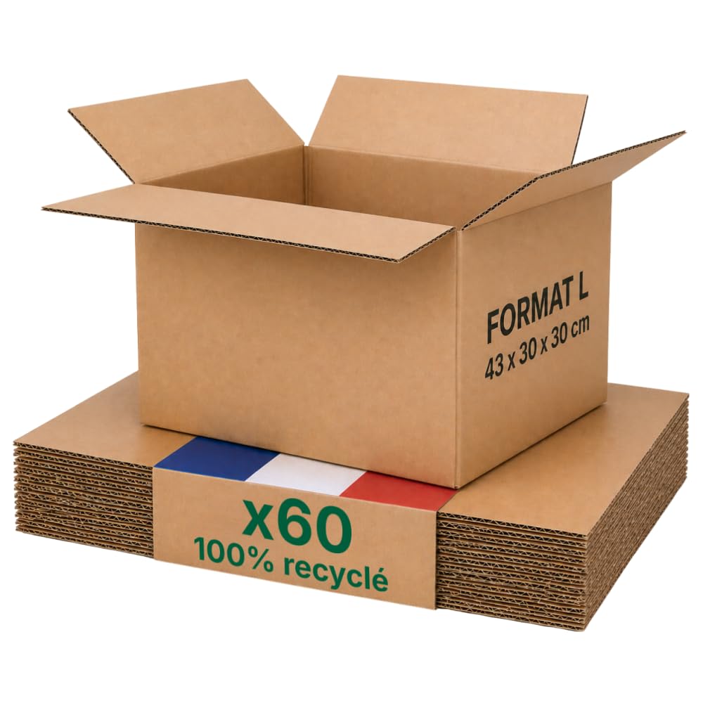 Opakowanie kartonowe L - partia 60-43x30x30 cm - Wzmocniona - odzież, buty, bielizna - Life Pack