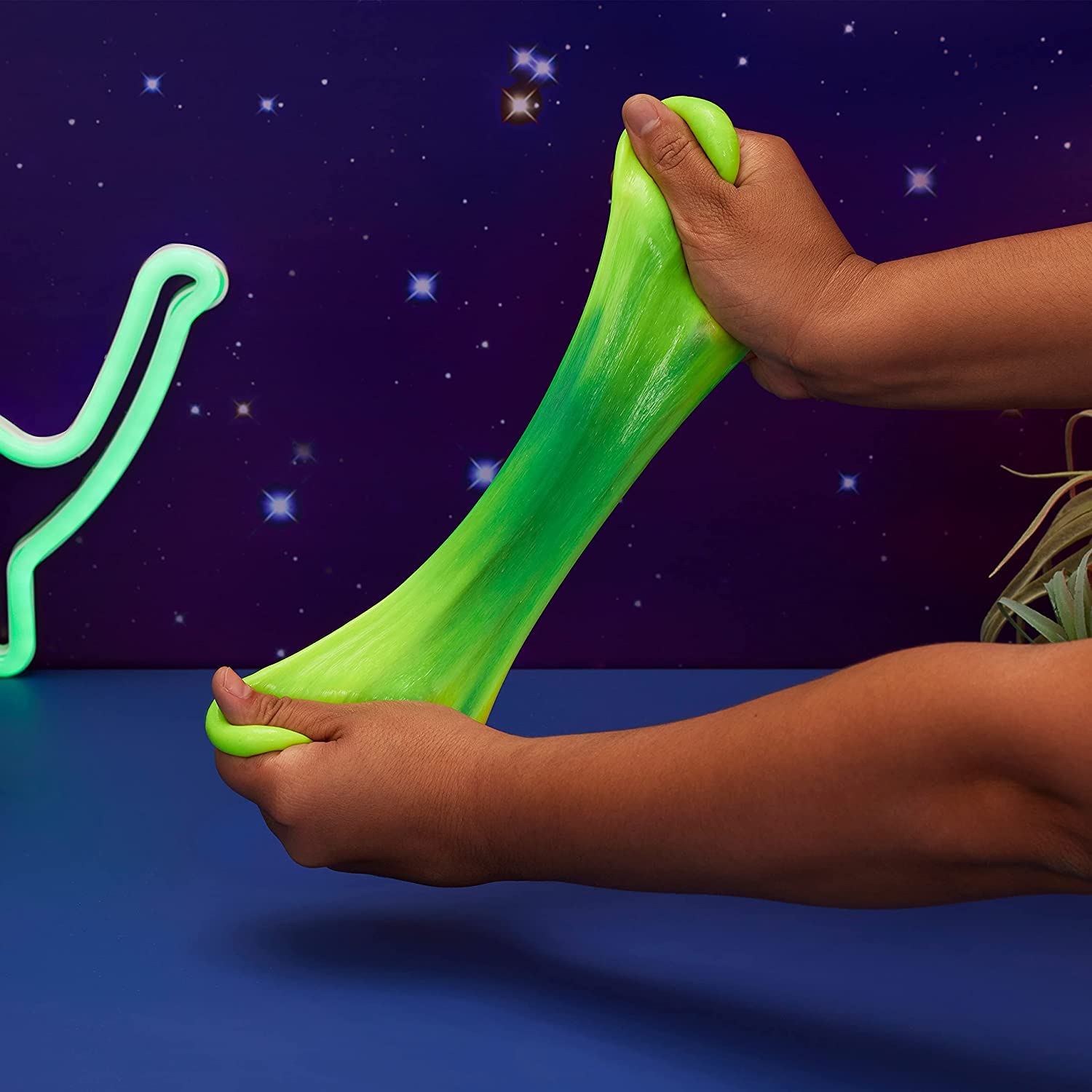 Elmer’s Dinosaur Night Slime Kit, Makes Color Changing and Glow in the Dark Slime, Includes Liquid Glue and Activator, 4 Count