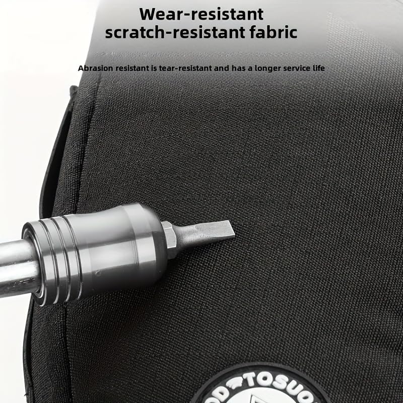 Waterproof Bike Saddle Bag | 1.2L Under-Seat Pack with Taillight Mount & Tool-Free Straps - Image 8