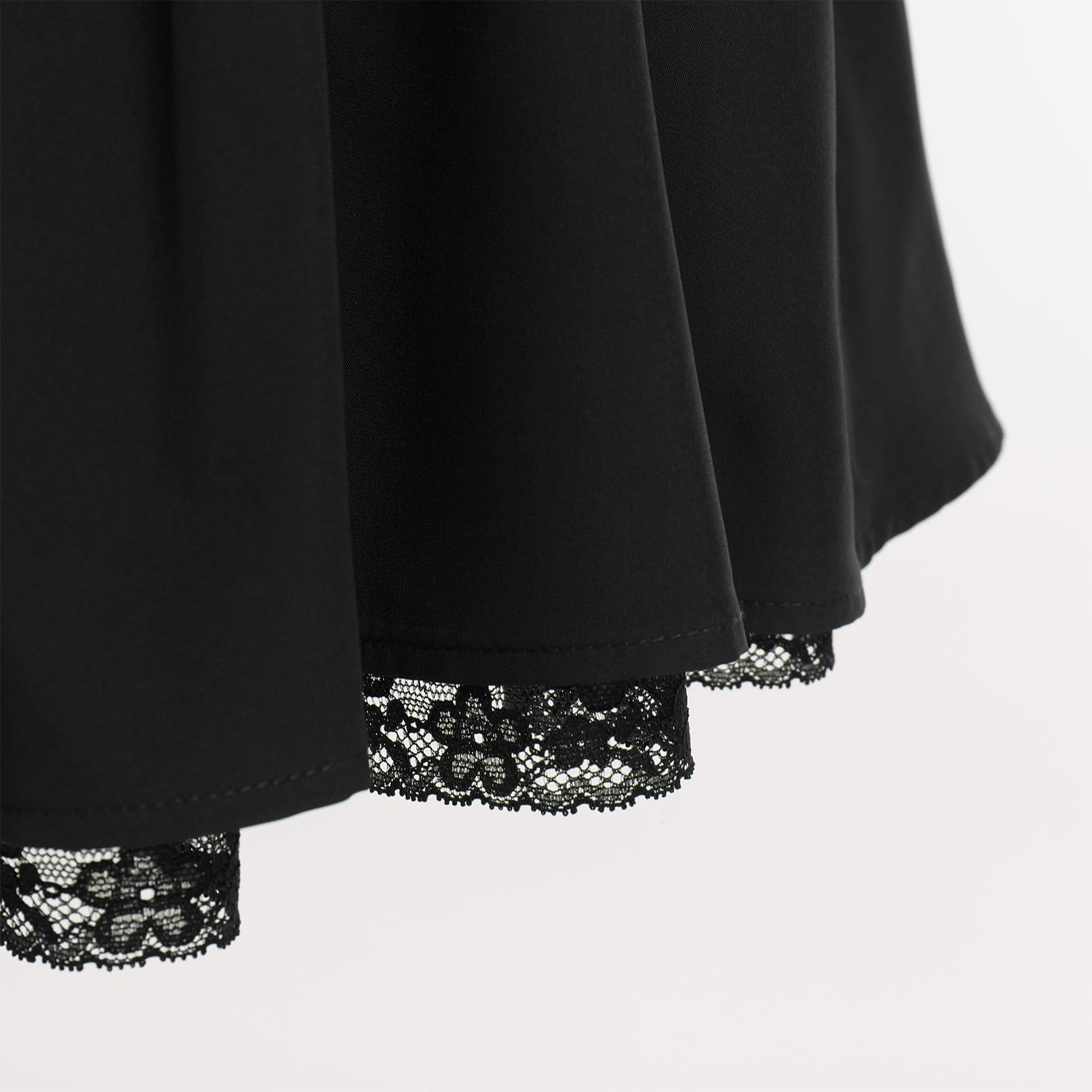 Women's Short Corset Sundress Boho Mini Dress Sleeveless Backless Low Cut Lace Dress Summer: Small Black