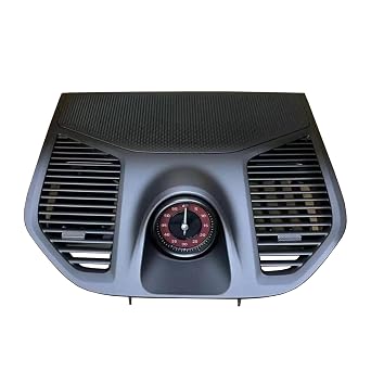 Sport Chrono Stopwatch Mounted Dashboard for Porsche Cayenne 2023-2024, Black Panel and Red Clock