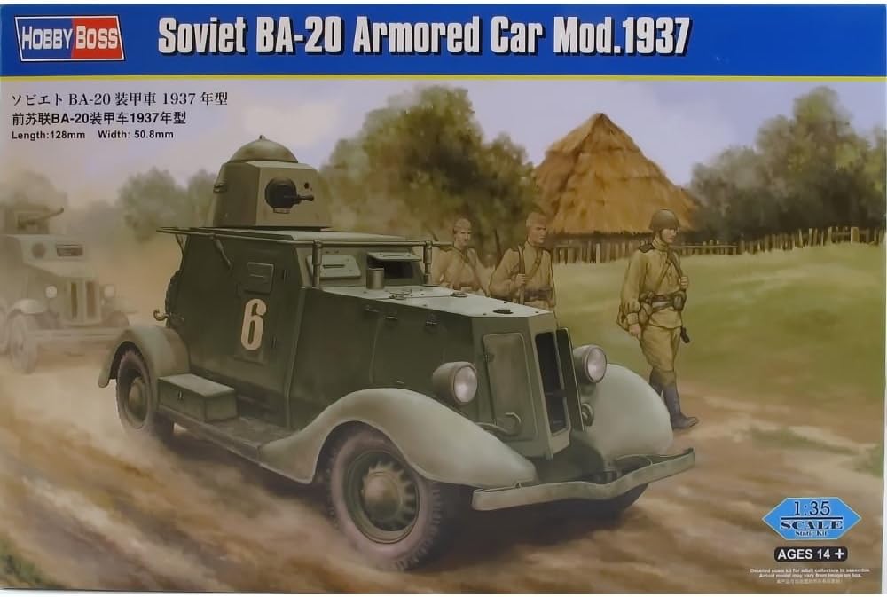 Hobby Boss Soviet Ba-20 Armored Car Mod.1937 1/35 Armor Model Kit