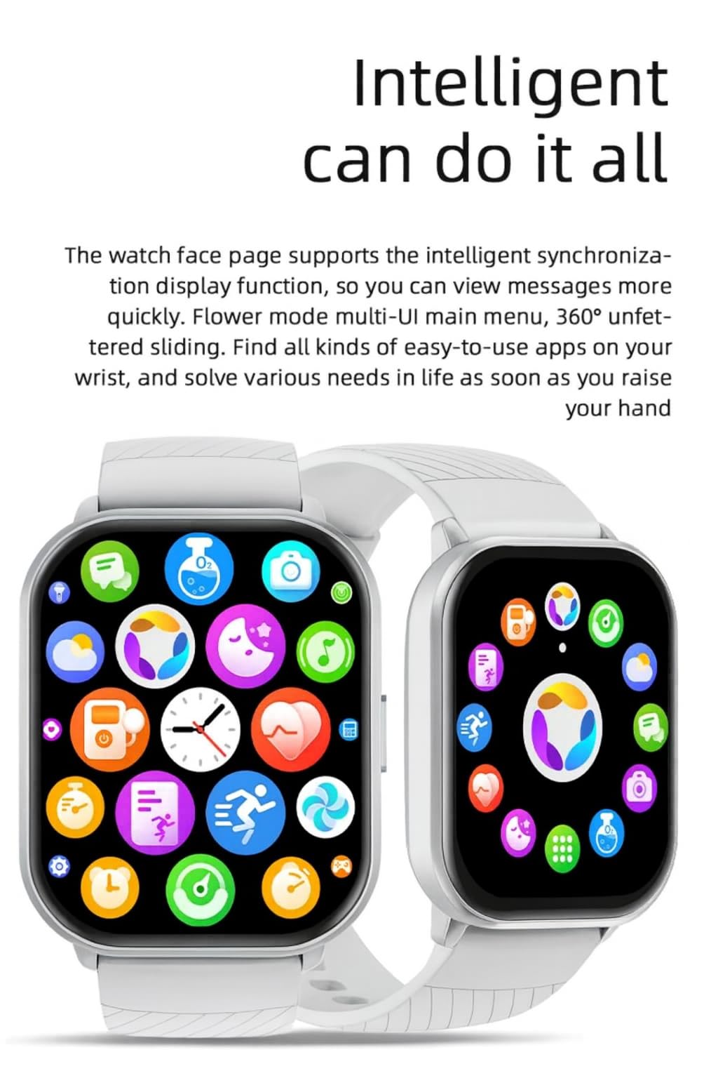 Luxora Smartwatch – Montre Connectée Homme/ – Écran Large Tactile HD 2,1″ – Double Bracelet Métal & Silicone – Santé, Appels & Notifications – Sport & IP68 -SOS