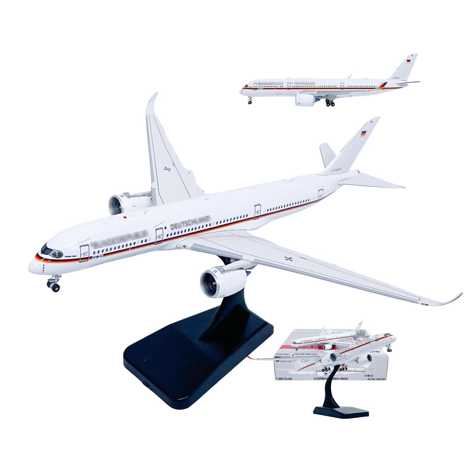 Carrello atterraggio mobile, pneumatici rotanti, modello pressofuso aeroplano in scala 1:400 A350-900, decorazione perfetta for scrivania dell'ufficio regalo for collezione aviazione
