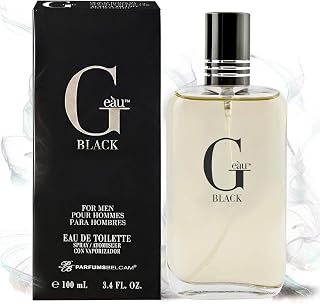 PB ParfumsBelcam Geau Black Eau de Toilette for Men 100ml - Long-Lasting Spicy Aquatic Fragrance with Sandalwood & Patchouli