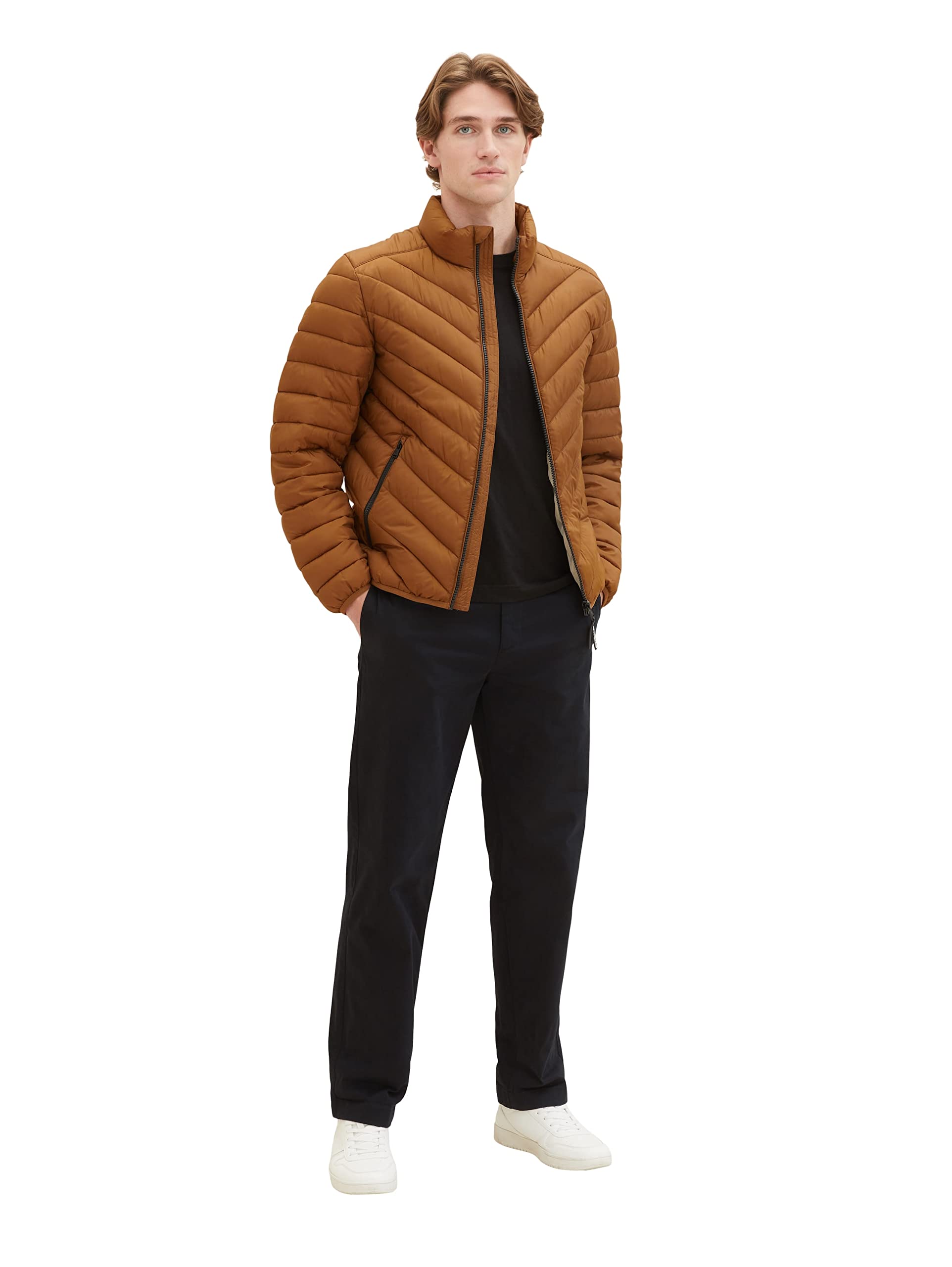 TOM TAILOR Herren Lightweight Steppjacke mit Stehkragen – Ansicht 2