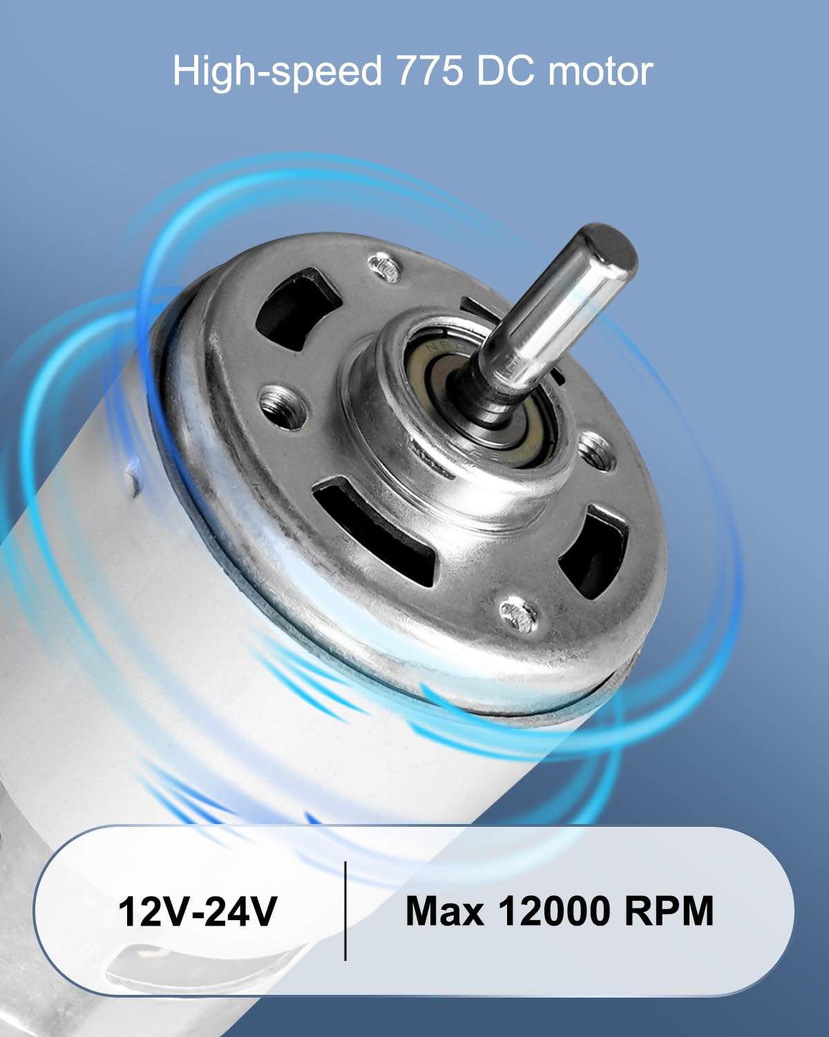 Moteur RS775 DC 12 V Double Roulement à Billes 35-9000 Rpm