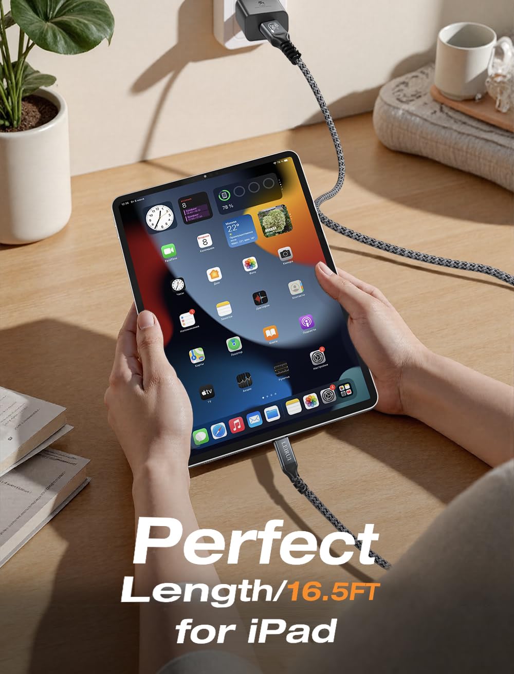 240W USB C to USB C Fast Charging Cable, 20Gbps Data Transfer & 4K Video, USB 3.2 Gen 2 Type C Cable for MacBook Pro/Air, iPad mini, Samsung Galaxy, iPhone 15/16/17