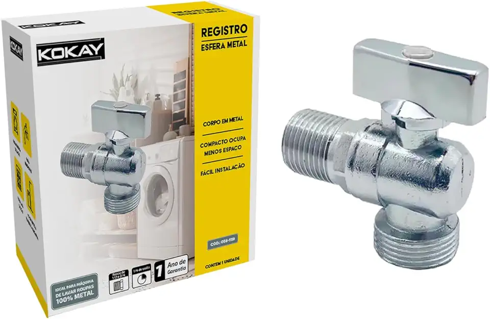 Kokay Torneira Esfera Para Máquina De Lavar Roupa E Louça Em Metal