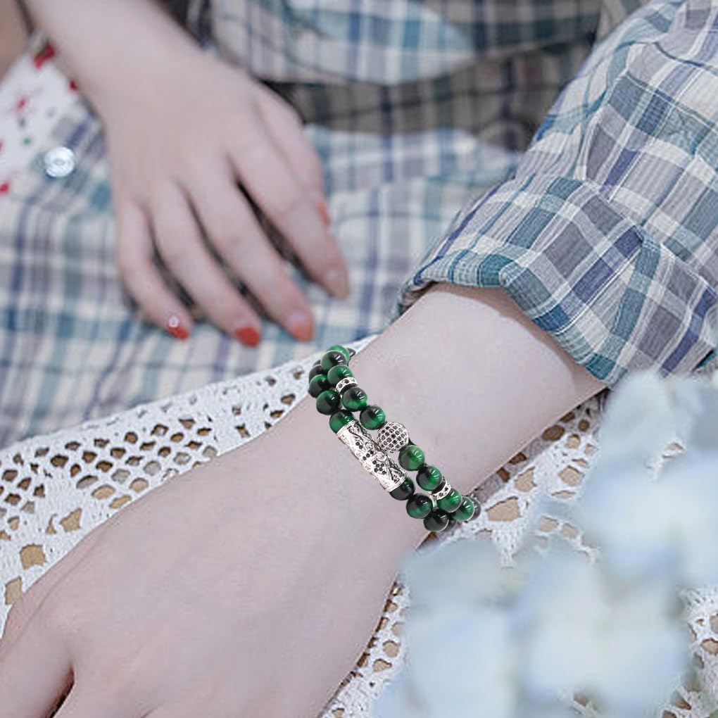 20 Set di Bracciale alla Moda da 2 Pezzi per Donna Bracciale Fatto a Mano per Un Look per Unico Bracciale Fatto a Mano in Rame Regali di Lusso per Uomo 4