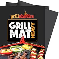 Vista 9 de Grillaholics Alfombrillas resistentes para parrilla - Juego de 2 alfombrillas para barbacoa diseñadas para durar - Haz la parrilla más fácil