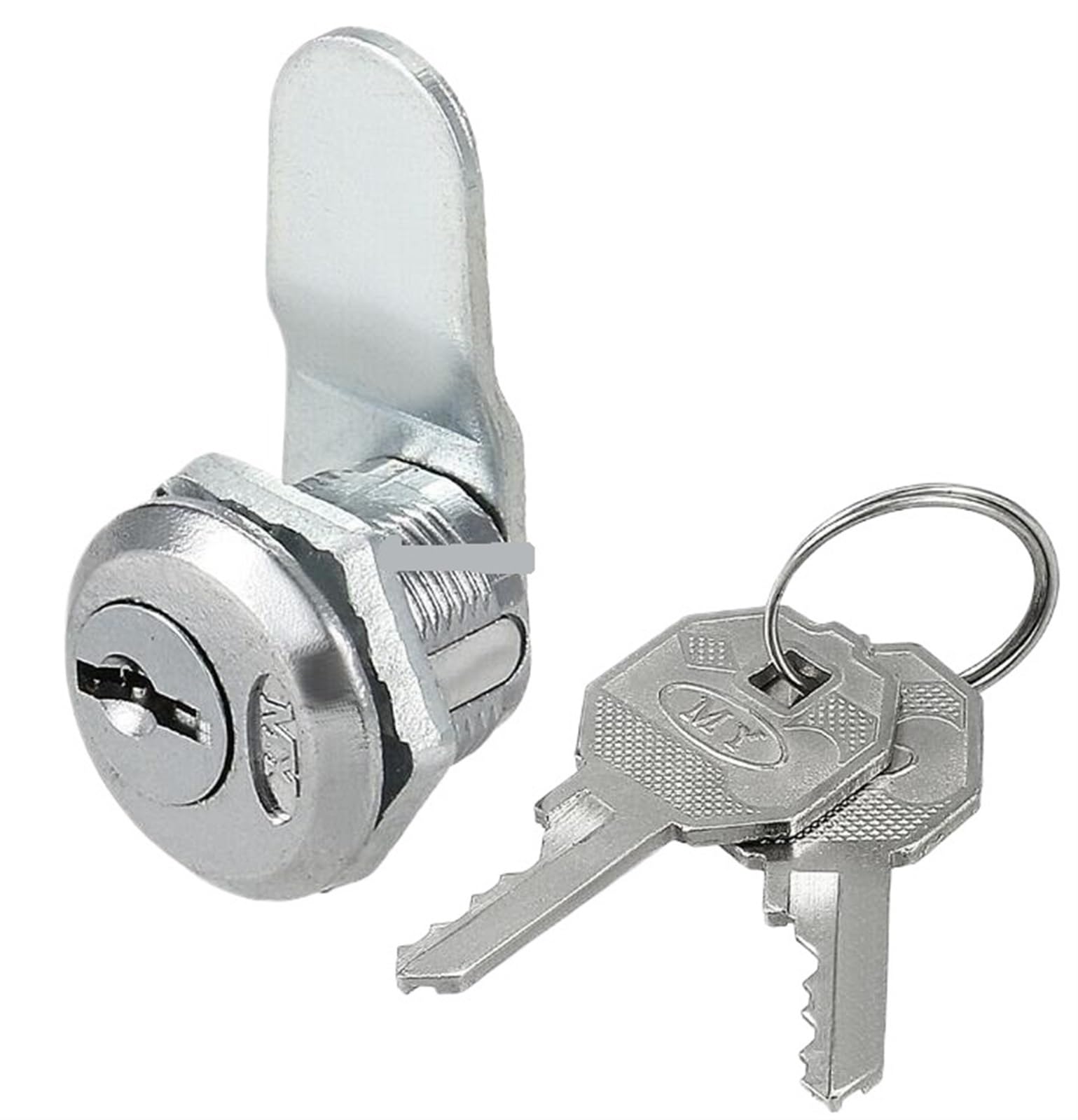 Serrure à came décalée cylindre 5/8 po pour armoire boîte aux lettres et tiroir de bureau