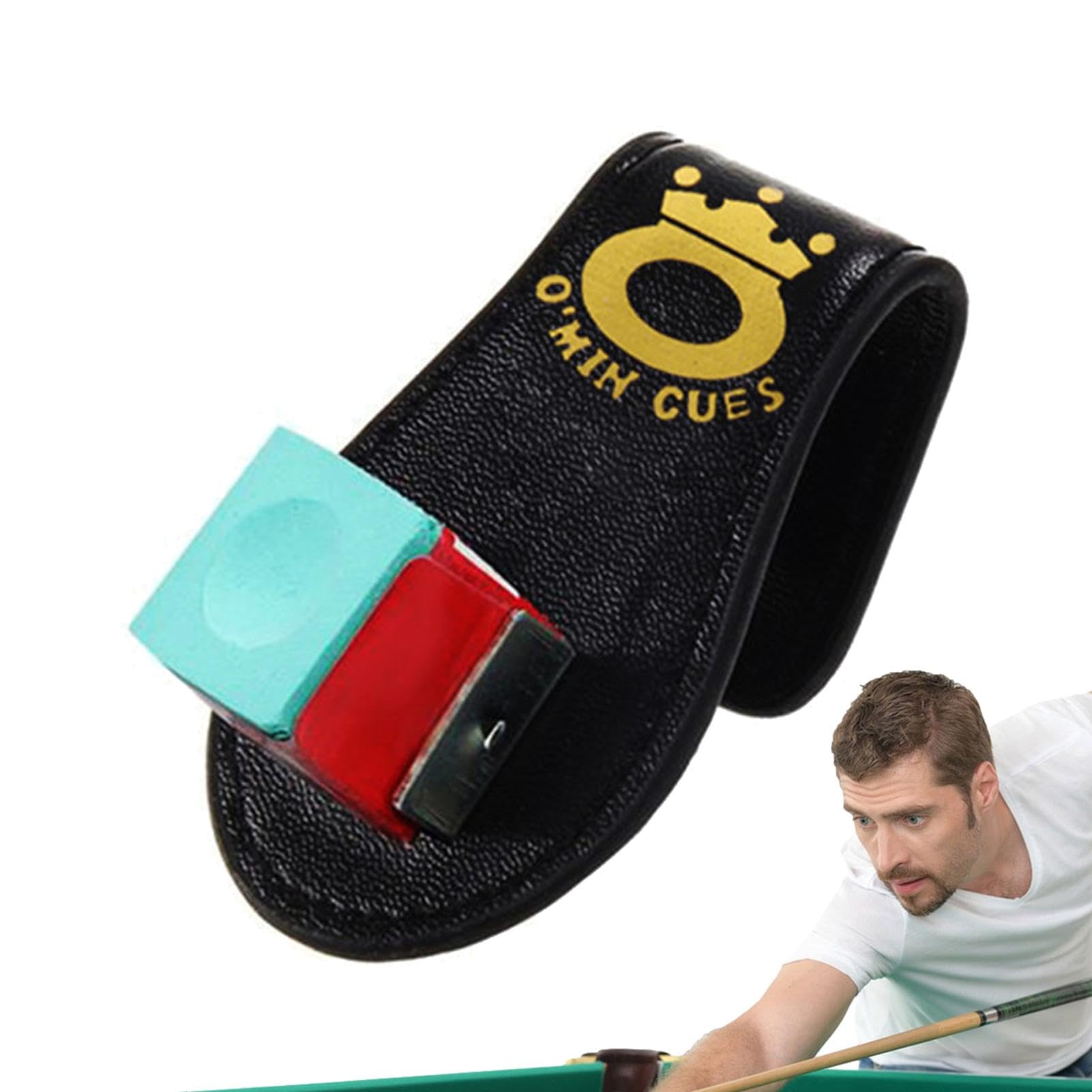 Custodia a fondina per cellulare, porta gessetti magnetico in pelle per biliardo, retrattile, in poliuretano, per sale da biliardo, sport quotidiani, sport