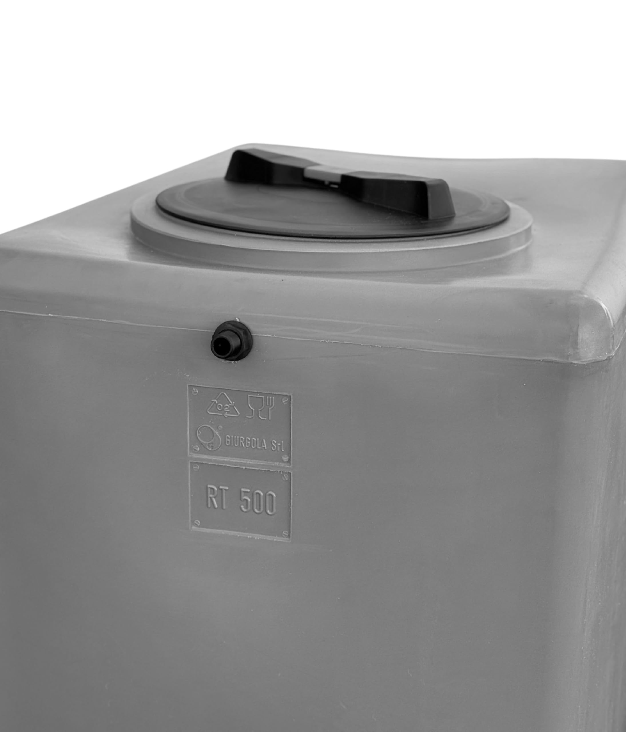 Réservoir polyéthylène pour Eau parallélélépipède rectangulaire Haut Mod. 300 litres Gris Made in Italy
