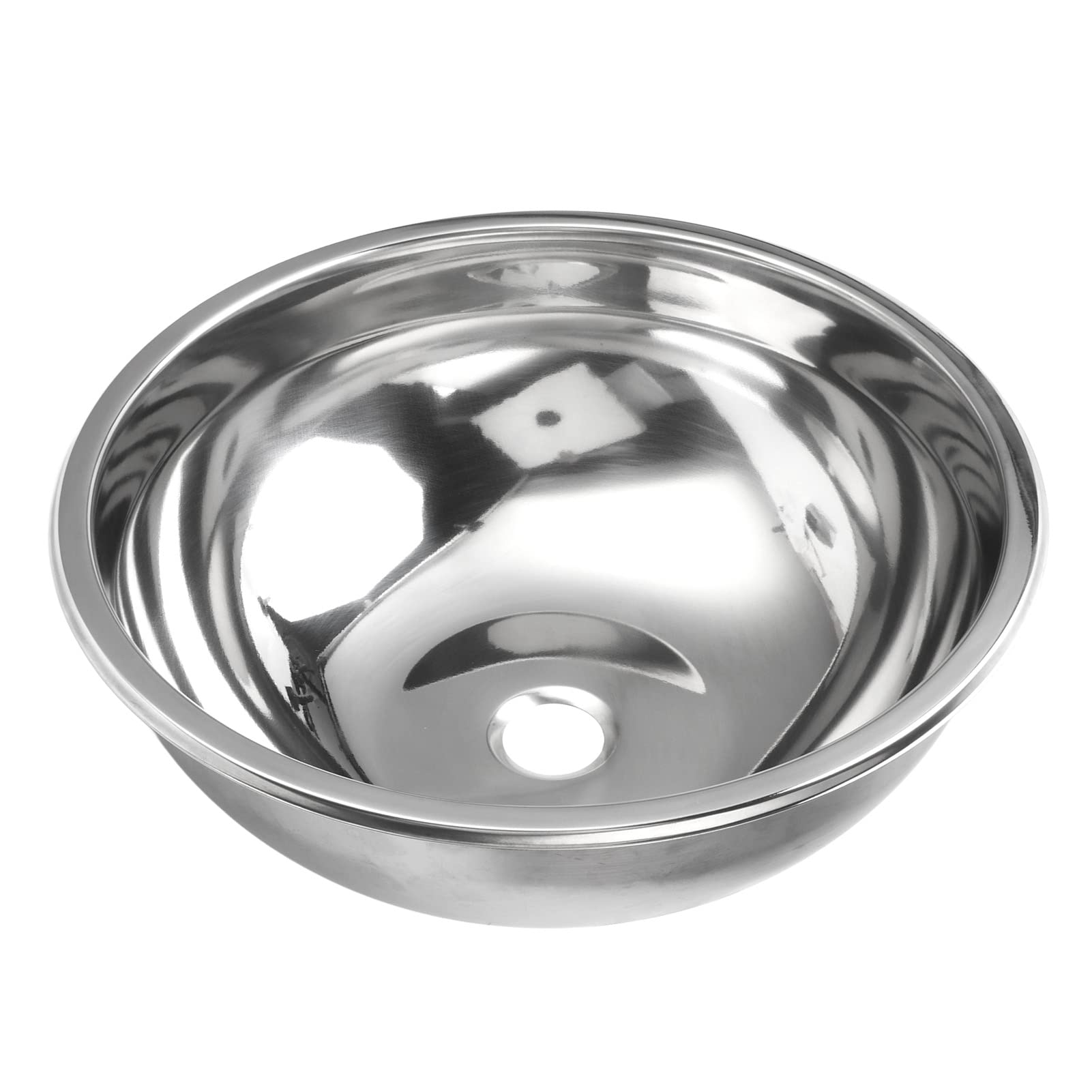 Zlewozmywak ze Stali Nierdzewnej o średnicy 360 Mm, Okrągły, ze
