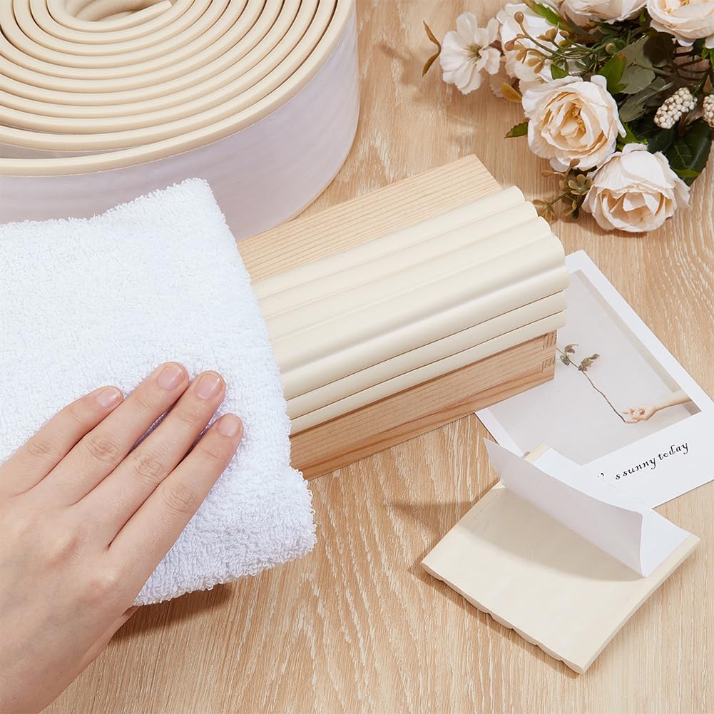 Almohadillas adhesivas antideslizantes de 5 m, 80 mm de ancho, 8 mm de grosor, y almohadillas de mesa para el hogar, a prueba de niños, evita resbalones y caídas