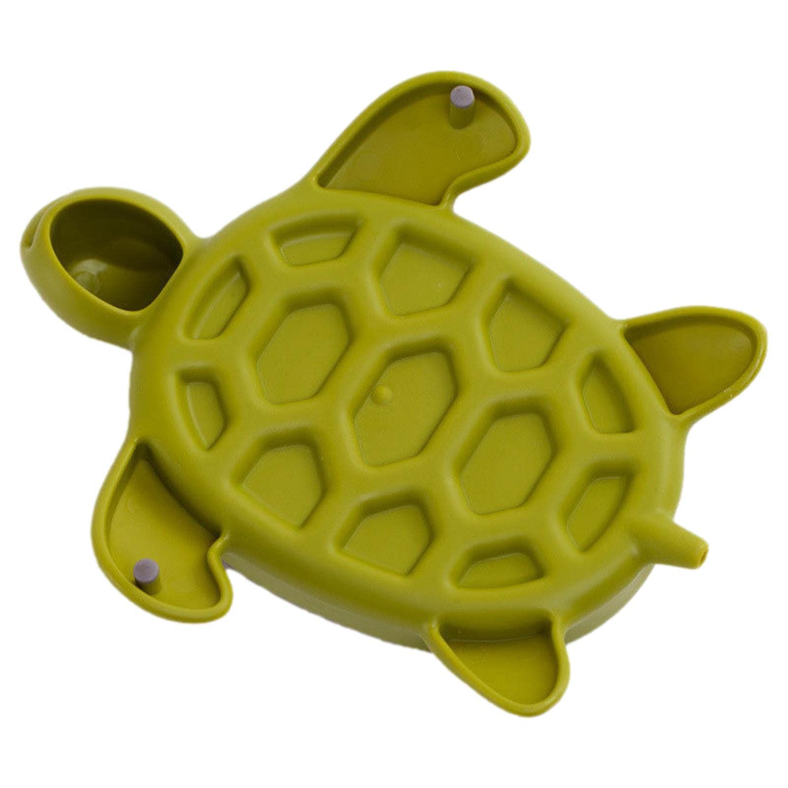 Portasapone 2 In 1 A Forma Di Cartone Animato | Con Ganci A Corna E Vassoio Scolatoio | Adesivo Da Parete Senza Fori | Per Bagno E Cucina | Blu - 4