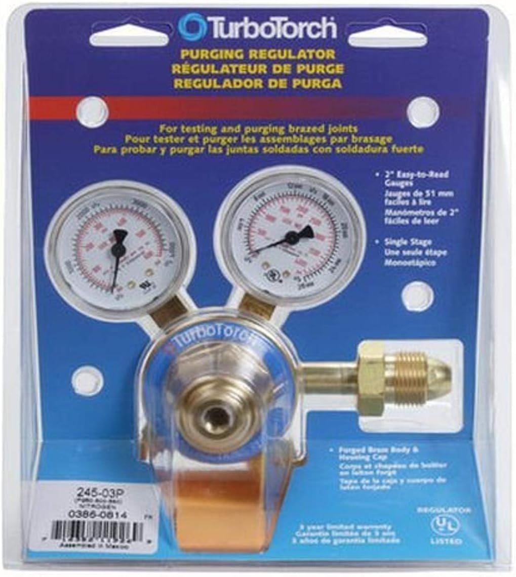 EsabTurboTorch 0386-0814 245-03P Regulator Nitrogen Certified (5-(Pack))