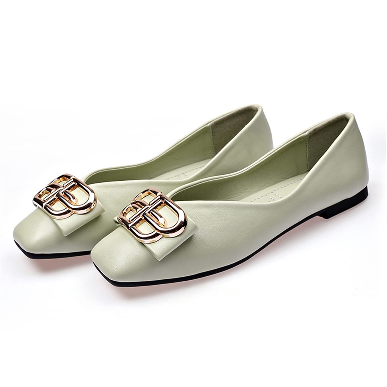 ZWENDEZWENDE Womens oxford shoes Ballet Shoes, Loafers, Spring And Autumn Shoes, Women's Flat Shoes, Breathable Sliding Shoes, Women's Singles Shoes (Color : Dark blue, Size : 36)