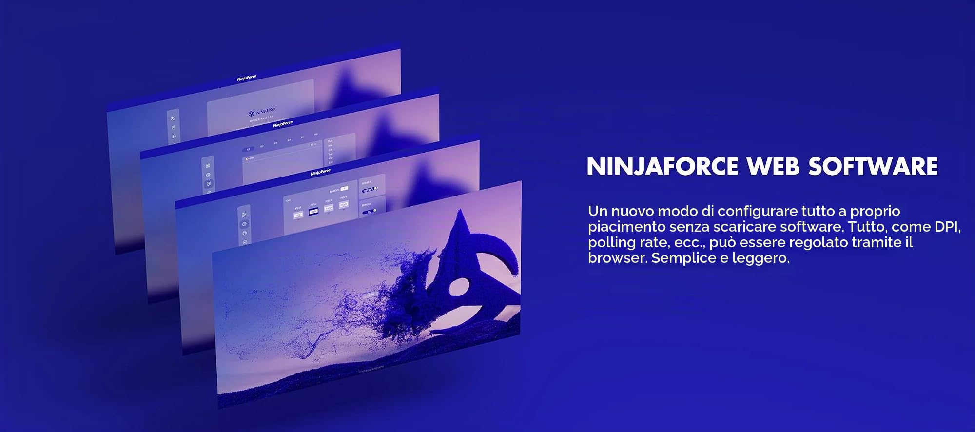 Ninjutso Sora V2 8K Mouse Wireless Gaming (39g) - Sensore AIMNINJA, 26000 DPI, Ricevitore SnappyFire 8K Incluso, Policarbonato, Nero