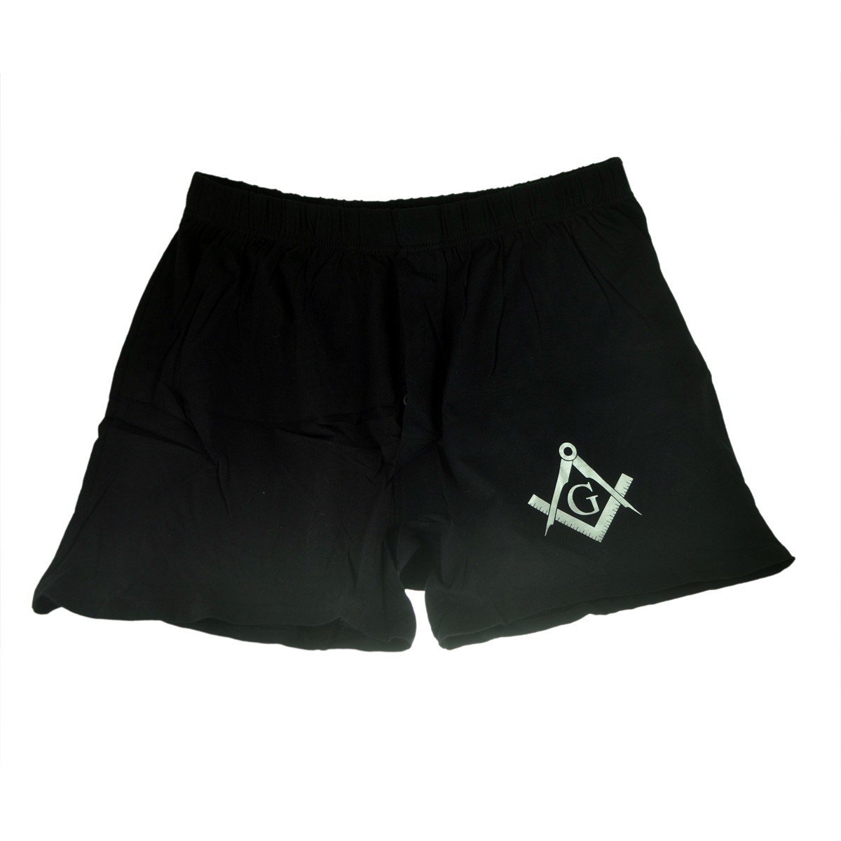 GTR-Prestige Giftware Masonic Boxer Shorts with Silver Design with G (XL (39-42"))