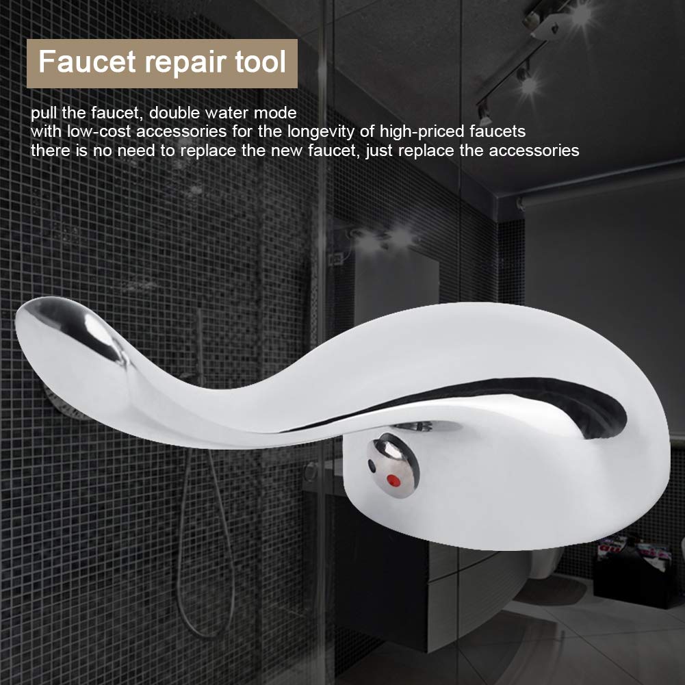 Ymiko Faucet for Bathroom Sink Zinc Alloy Bathroom Faucet Handle Sink Faucet Utility Sink Faucet with a zinc — view 6