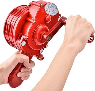 Hand Crank Siren Loud Portable Manual Fire Alarm Handheld Horn Manual Operation Siren Loud Air Defense Siren Mobile Alarm