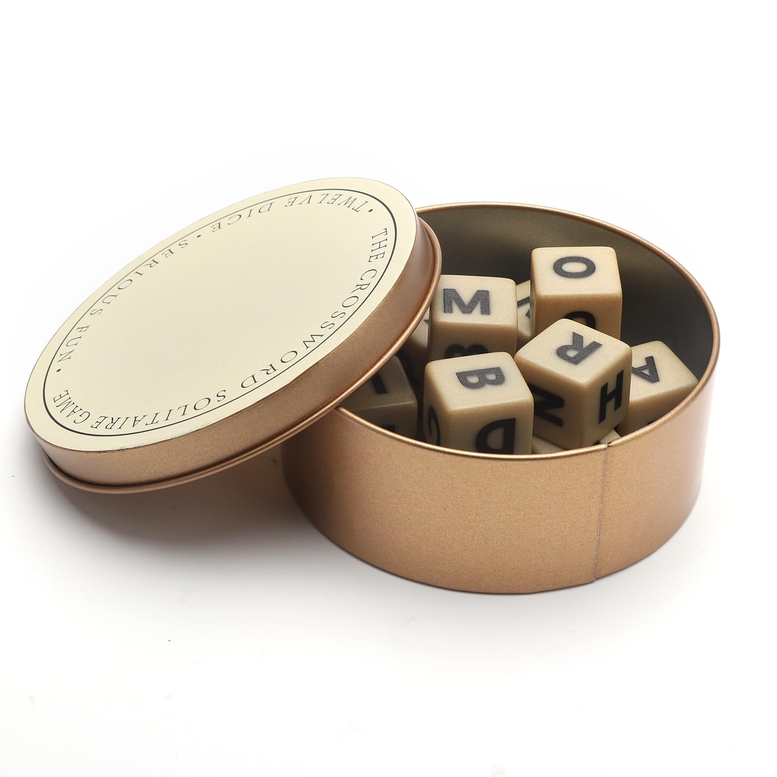 Crossword Solitaire Game, Creative Game English Letter Dice Game, Travel Scrabble with Case, Fun Word Combination Game, Educational Scrabble Board Game Letter Tiles Word Games