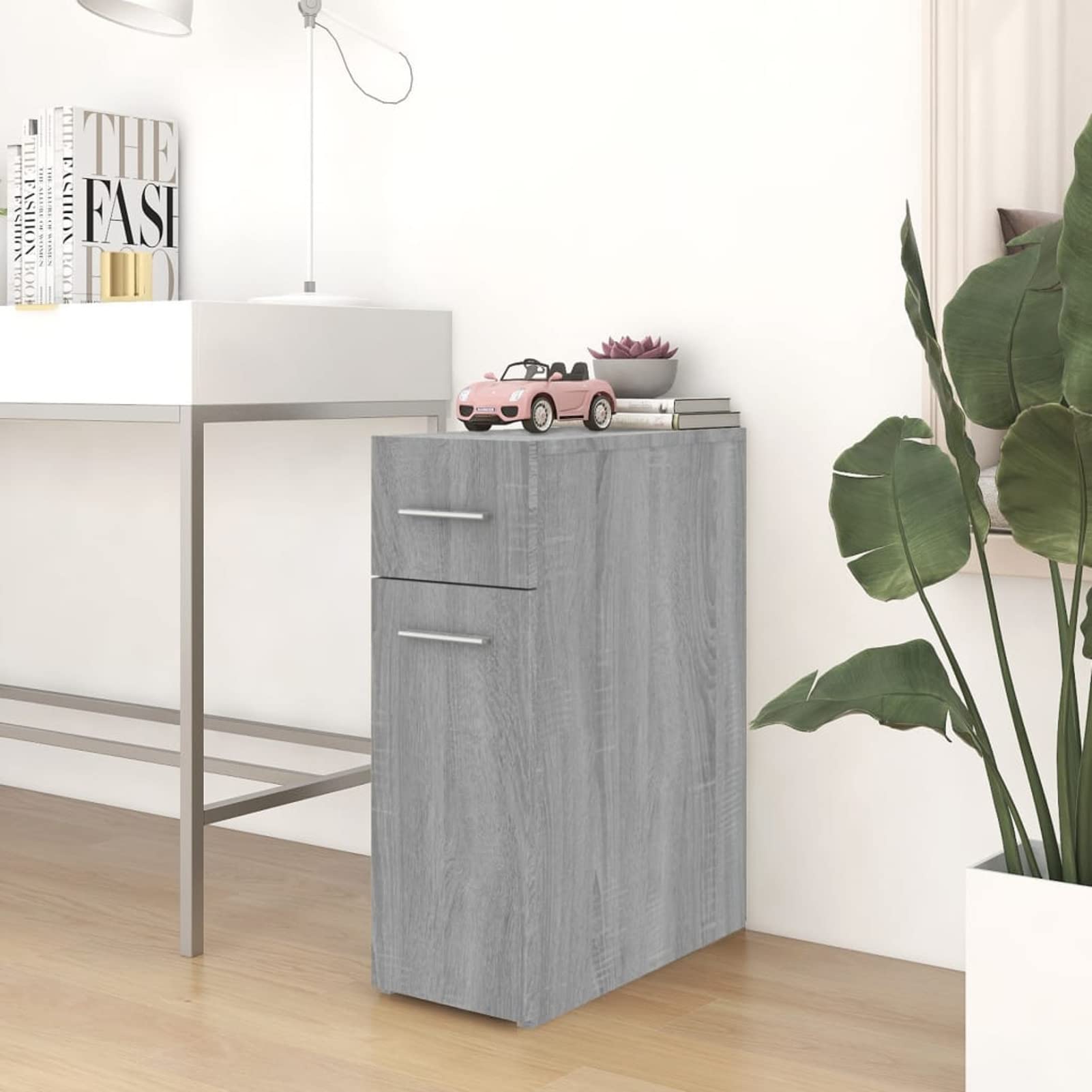 Armario botiquín Madera contrachapada Gris Sonoma 20x45,5x60cm, Caja Medicamentos, Botiquín Versátil, Caja De Almacenamiento