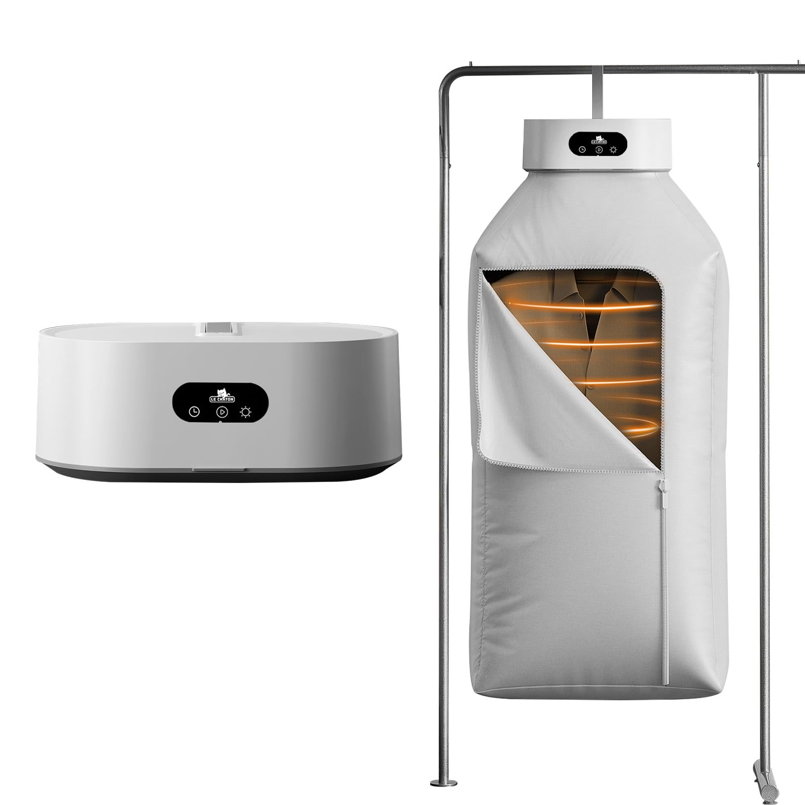 panthem Portable Clothes Dryer, Foldable Dryer for Apartment, RV, Travel, Hotel, Camping - Small Electric Clothes Dryer Heated Clothes Dryer for Light Clothes, Baby Clothes, Underwear, Socks