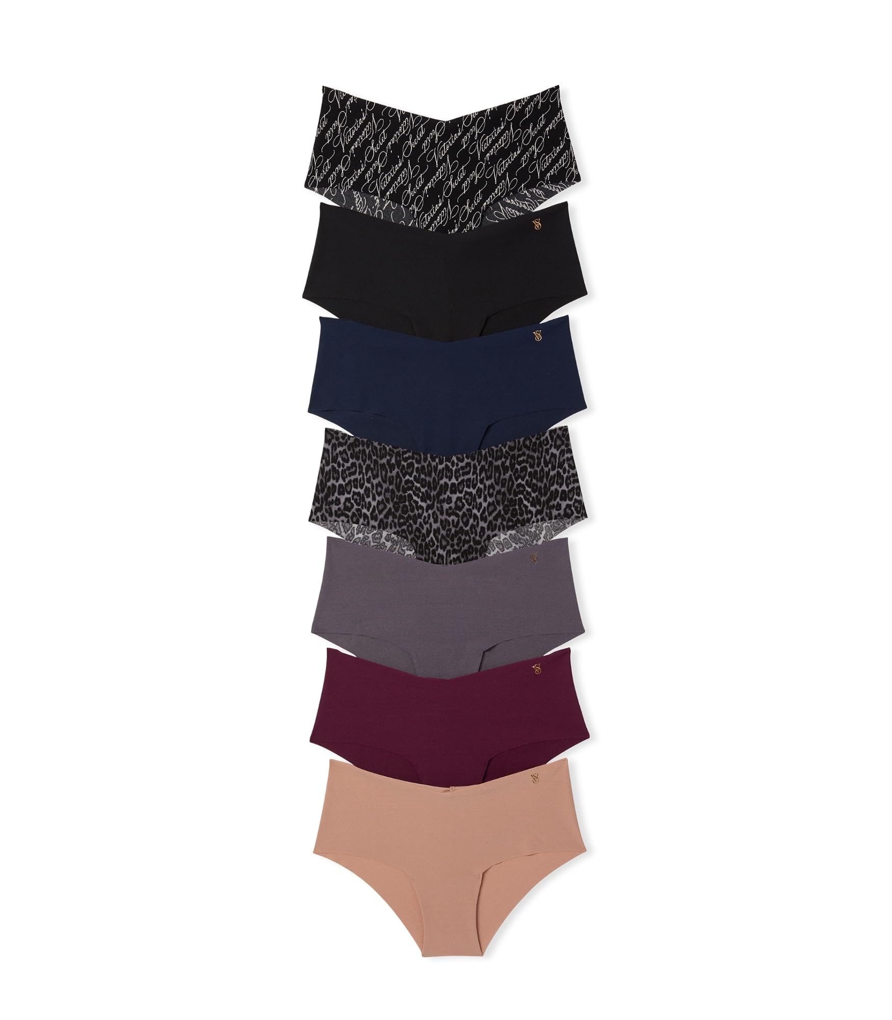Victoria's SecretWomen's No Show Cheeky Underwear, Minimal Coverage Panties for Women, Multi Pack (XS-XXL)