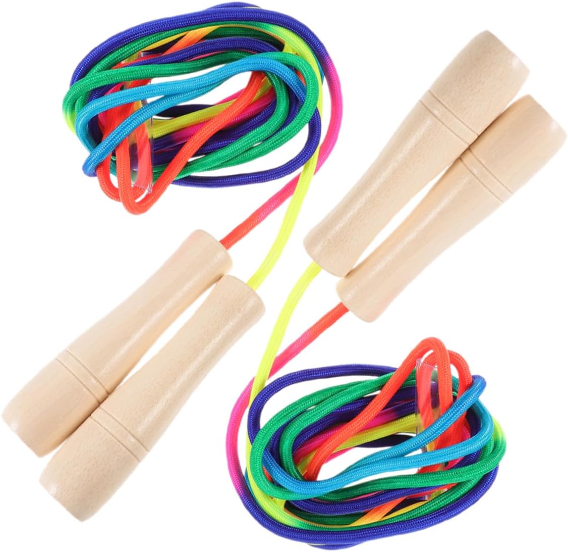 BESTonZON 2pcs Colorful Skipping Rope Boys Skipping Rope Jump Ropes for Fitness Trick Jump Rope Fitness Jump Rope for Women Skip Rope Cotton Rope