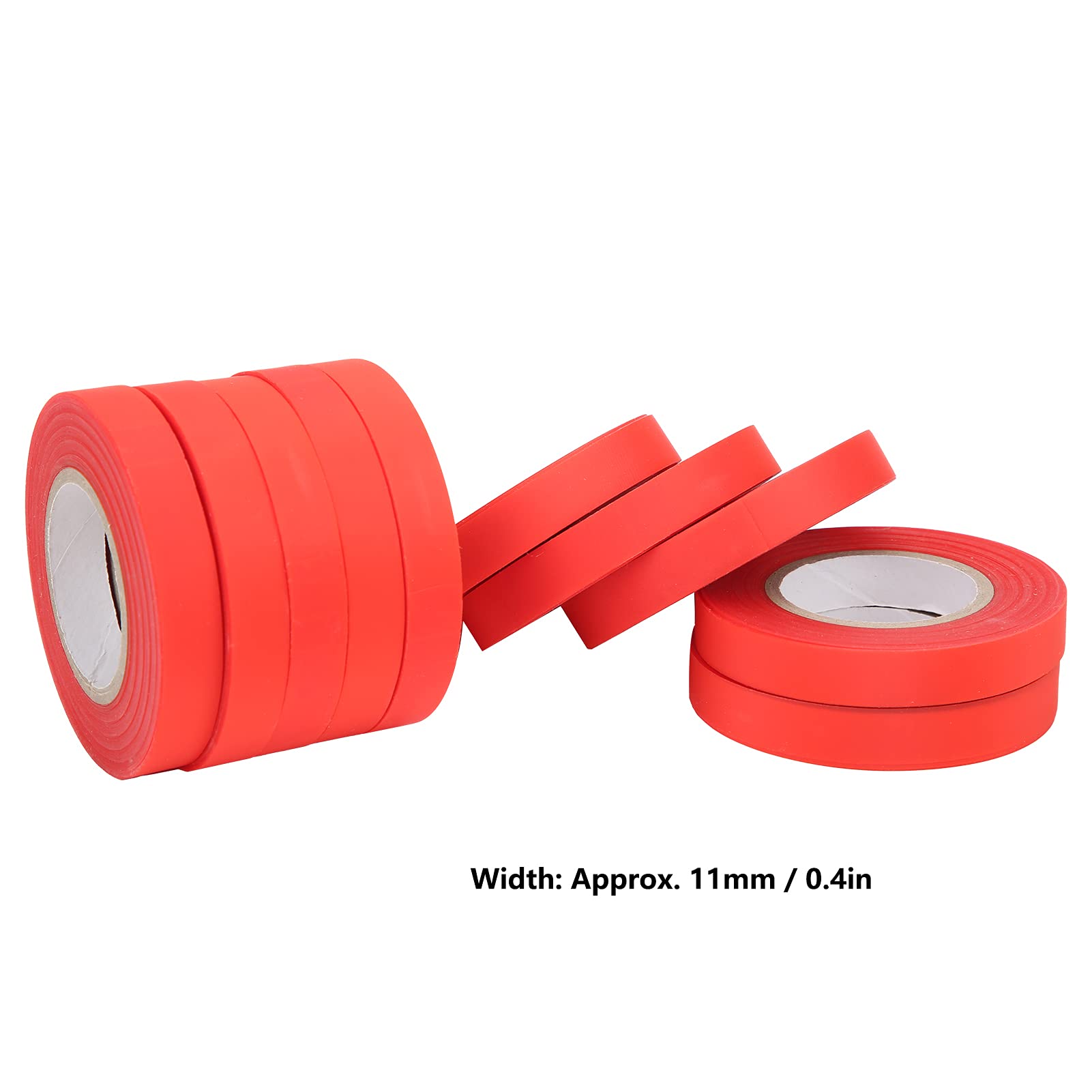 CISEAUX DE JARDIN,10 Rolls Red Ruban adhésif pour plantes portables