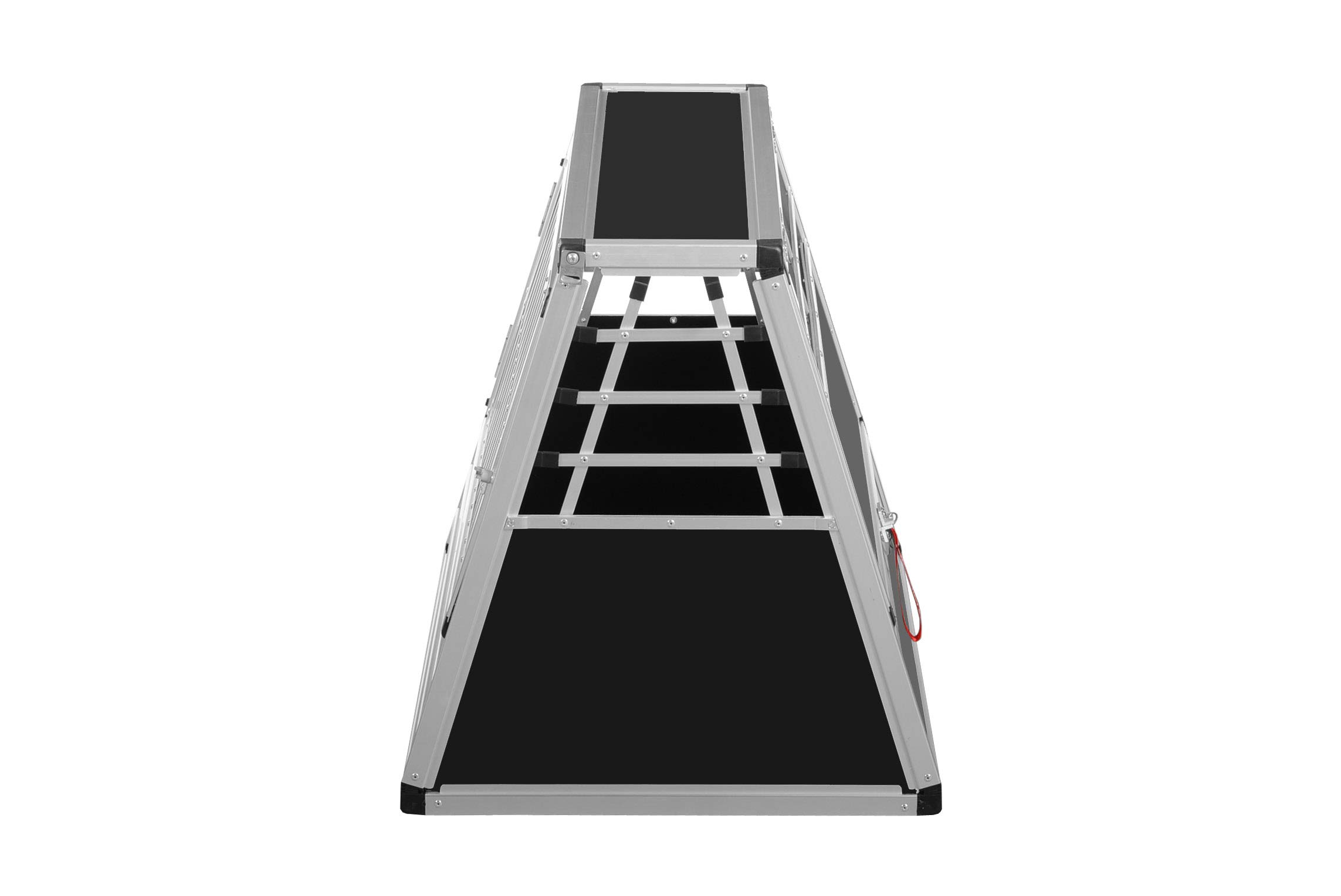 ALPUNA Transportbox N60 – Aluminium Hundebox 58×86×63 cm – Auto Hundebox mit Notausstieg, sicherer Hundetransport im Kofferraum