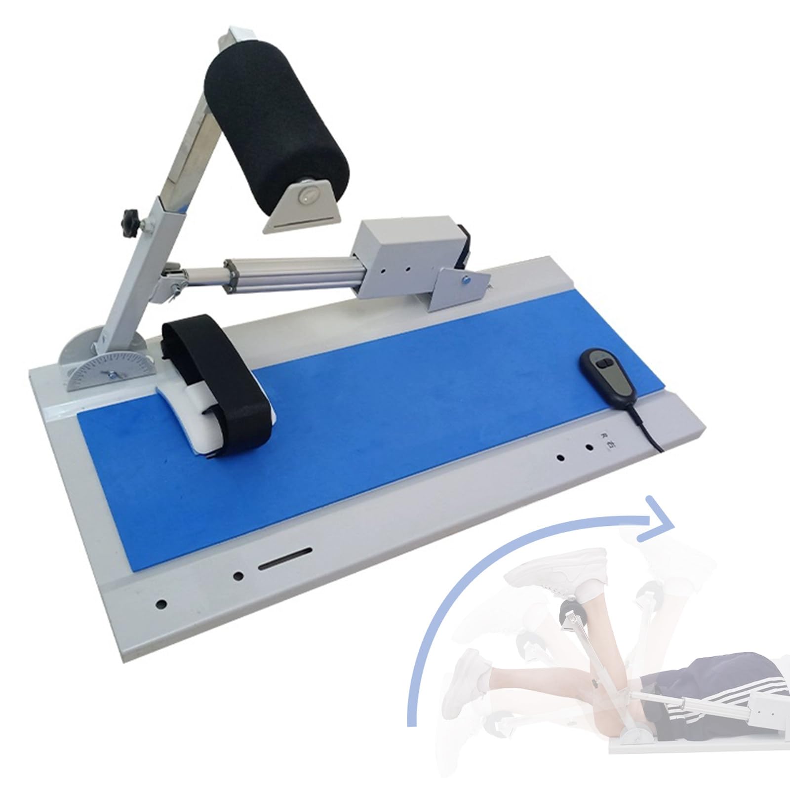 DPLWJPP Ankle Rehabilitation Training Device for Knee Patella Ligament Stretch Knee Exerciser 170° Angle Adjustment Knee Recovery Aids for Dysfunction Patients Leftleg