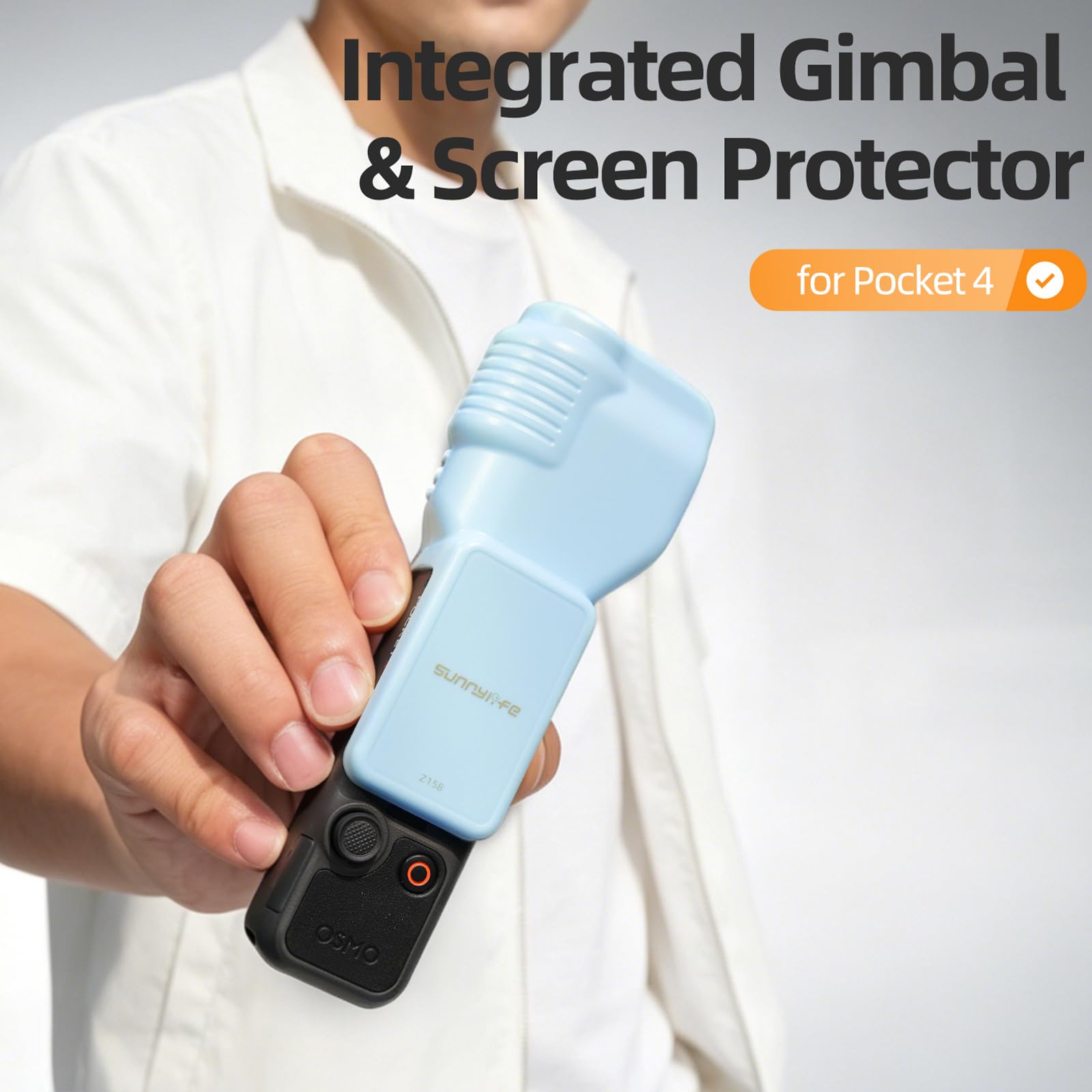 Gimbal Schermo Obiettivo Protezione per DJI Osmo Pocket 4, Custodia protettiva Protective Case Gimbal Cover Lens Screen Protector Accessori per DJI Osmo Pocket 4 (Black Protective Cover)