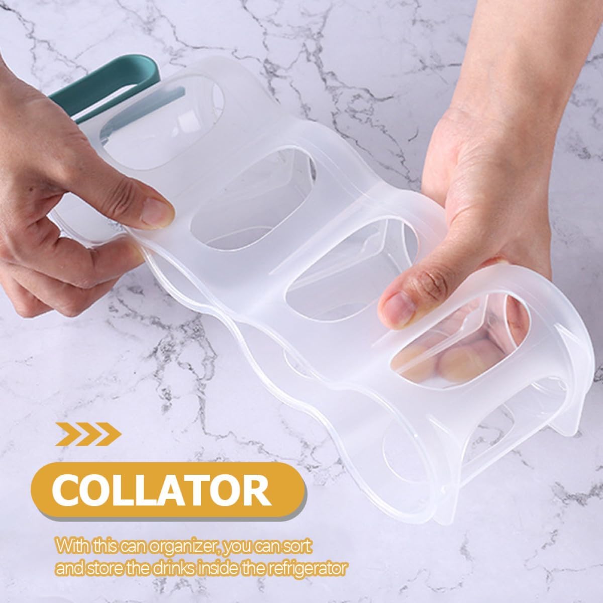 3pcs Kitchen Can Organizer Set for Refrigerator, Plastic Soda and Beer Can Holder Rack with Multi-color Design for Beverage Storage and Pantry Organization