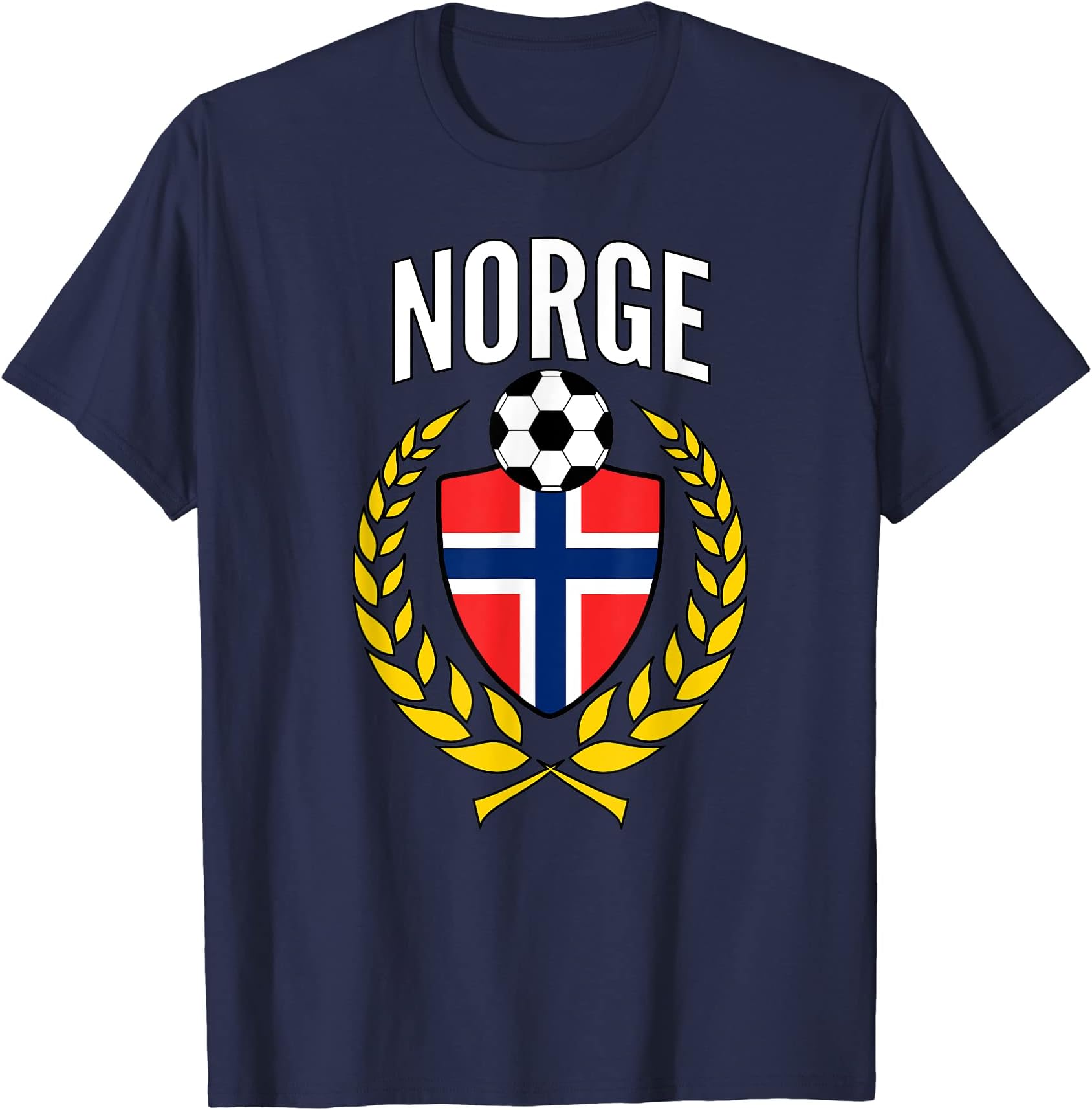 Norway Soccer Jersey Style Norge Football Laurel T-Shirt