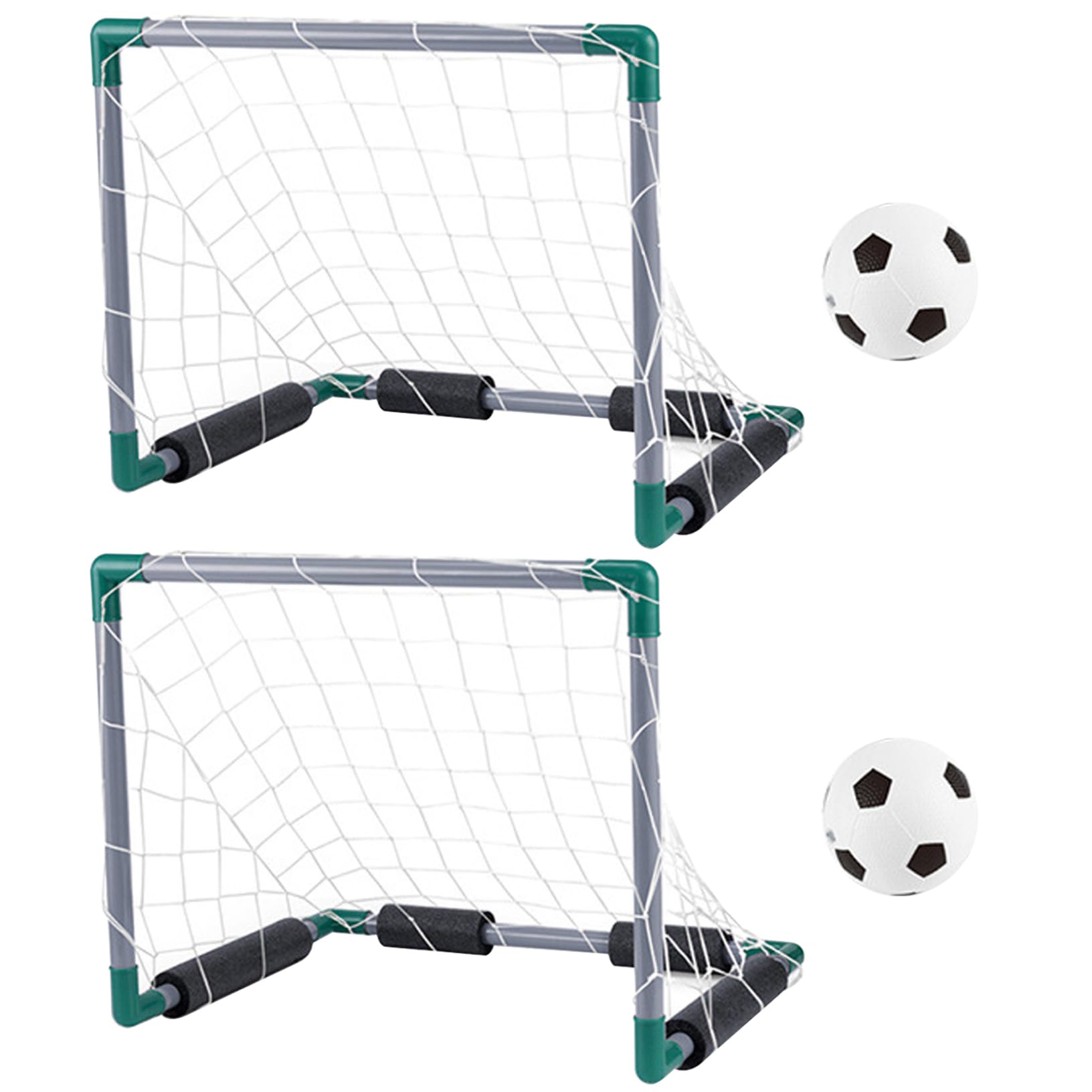 Juego de fútbol acuático, piscina flotante de enfriamiento de verano, incluye 2 porterías de piscina, 2 pelotas y 1 inflador, juegos interactivos para padres e hijos para adultos y fútbol famili