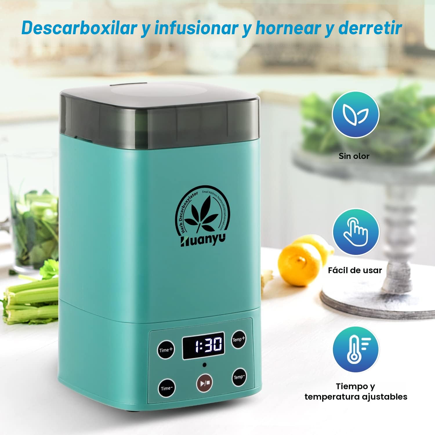 Huanyu Decarboxylator für Kräuter Kräuteröl Infusionsmaschine Butteröl Infuser
