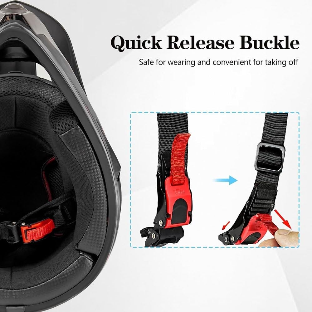 Casques de Motocross pour Enfants de 9 à 14 Ans avec Lunettes, Gants Et Masque, Lot de 4 PièCes, Casques de VTT Tout-Terrain pour GarçOns Et Filles, HomologuéS Dot