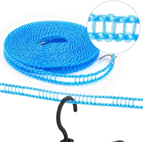 Miniatura 5 de Perchas de viaje plegables portátiles, 12 piezas con 24 clips, con 1 tendedero, para bufandas, trajes, pantalones, camisas, calcetines, ropa interior