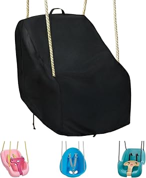Toddler Swing Seat Cover - Waterproof Outdoor Baby Swing Protector Compatible with Little Tikes / Step2 / Kid Swings, 16" Lx16 W x20 H