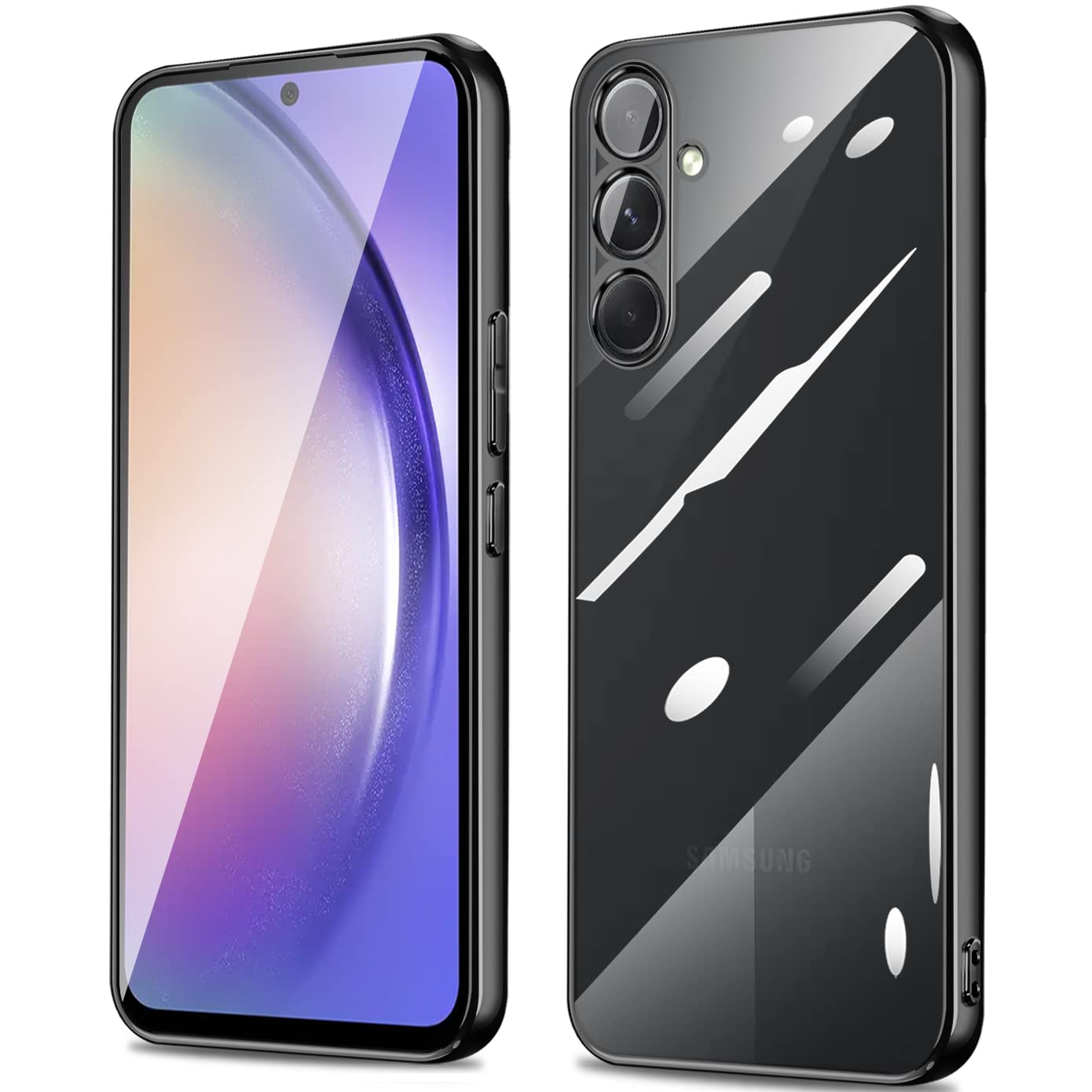 Amazon.co.jp: Galaxy A54 5G ケース クリア 黒 SC-53D SCG21 ケース 