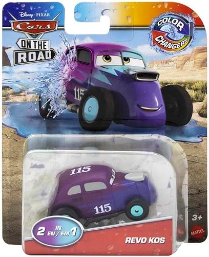 Disney Cars Toys Cambiadores de color 2022 Coches en la carretera Revo Kos