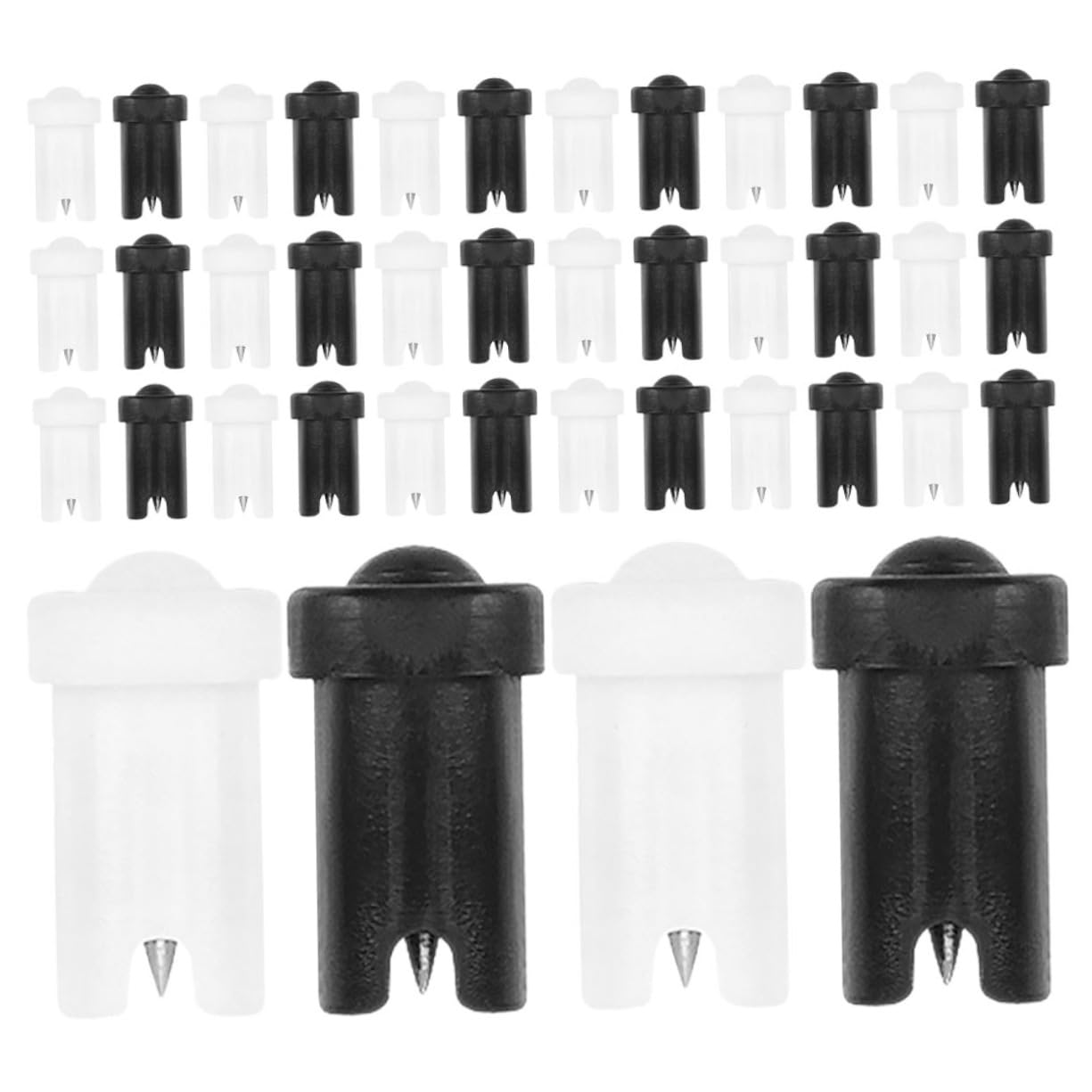 Didiseaon Eyelash Bottle Needle Set 60pcs Replacements Blocking Nozzles for Lash Glue Pp Stainless Steel Salon Home Use
